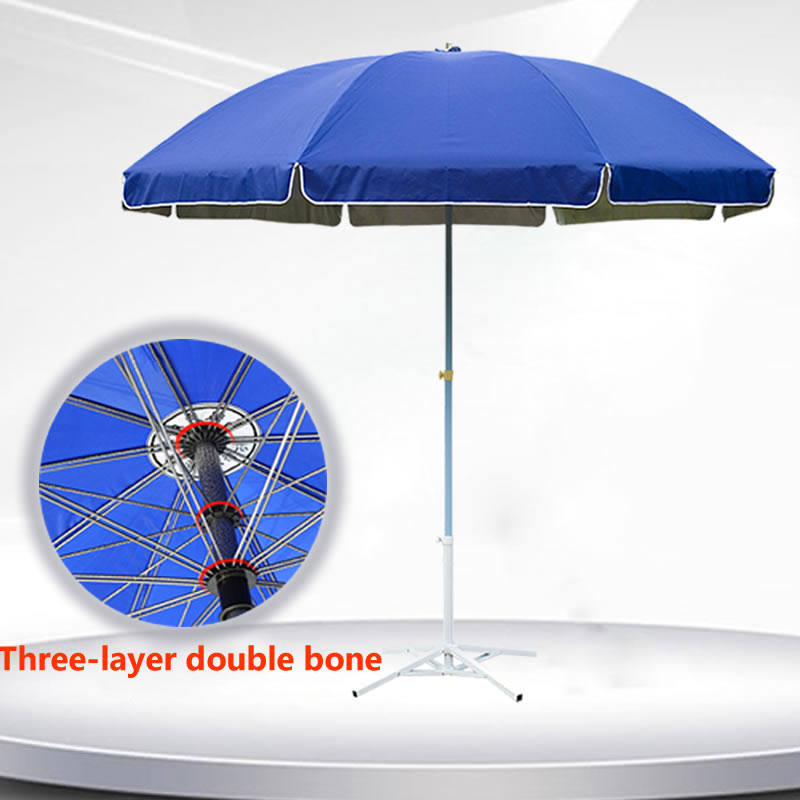 Three Layer Double Ribbed Outdoor Umbrella