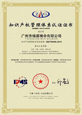 Intellectual Property Management System Certification Intellectual Property Management System Certification